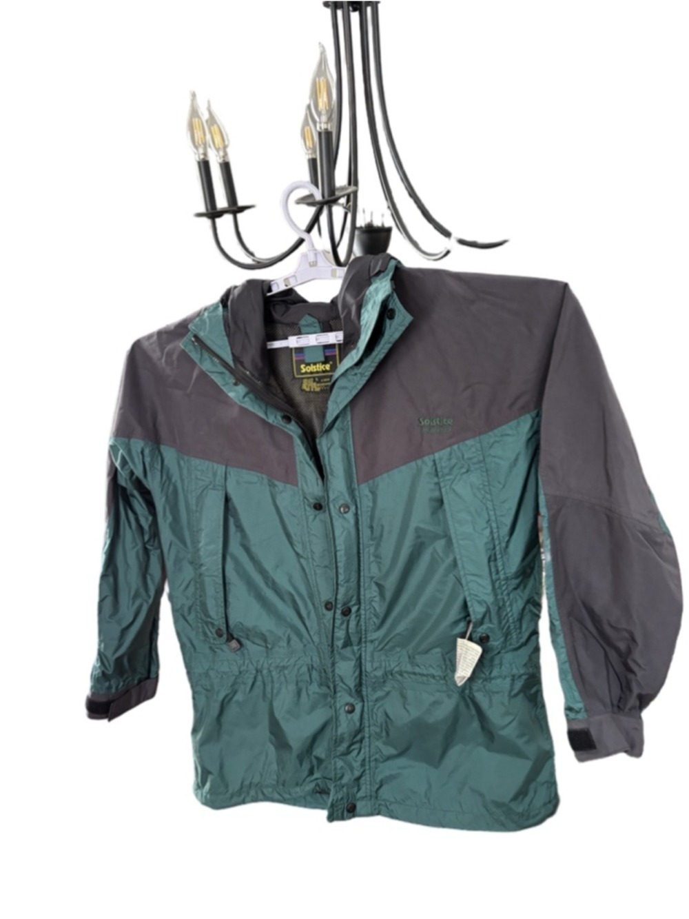 Women's Solstice Green Gray Utility Jacket M